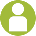 Green person icon. 